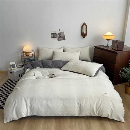 Set de foi de pat din poliester design minimalist neted